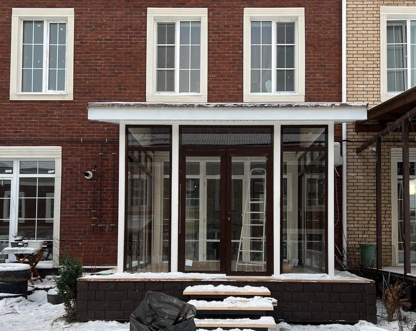 Веранда из металлокаркасса , компания "Дом Честный"